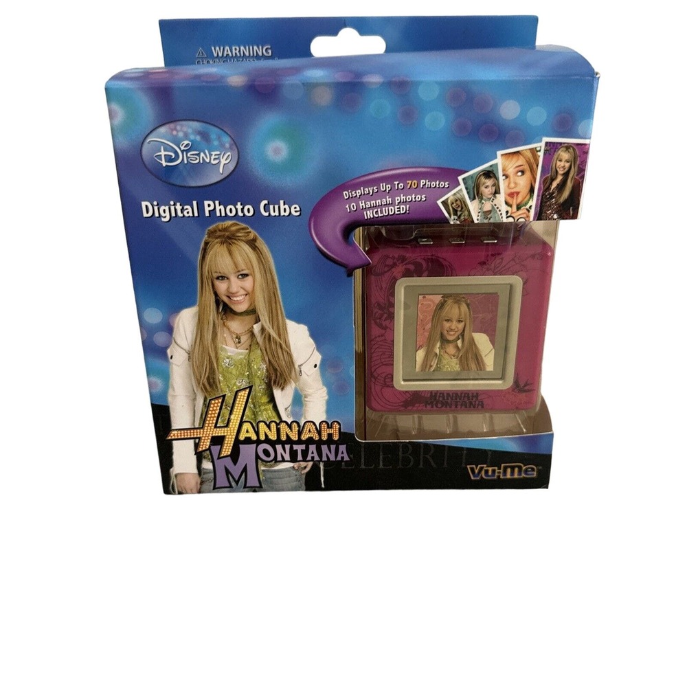 Hannah Montana Digital Photo Frame Cube with 1.5" Screen, Holds 70 Pictures